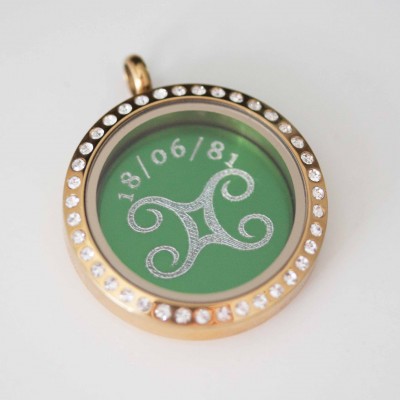 Star Sign Plate - To fit 3cm lockets